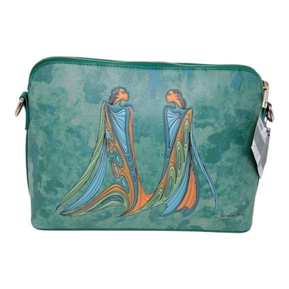 Maxine Noel Friends Amis Faux Leather Art Shoulder Bag And Wallet - Picture 11 of 13